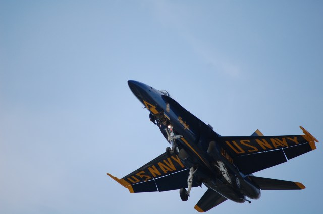 Blue Angel #5 coming in to land.